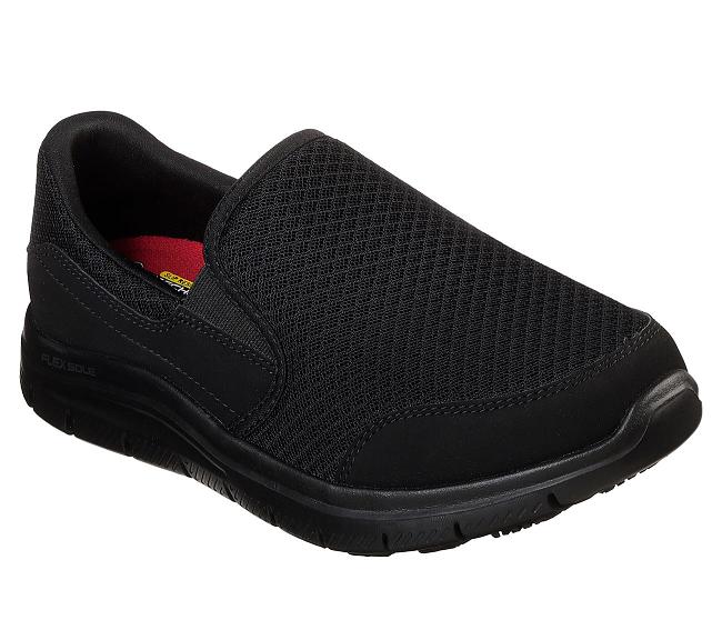 Zapatos de Trabajo Skechers Mujer - Cozard Negro QVNTW5928